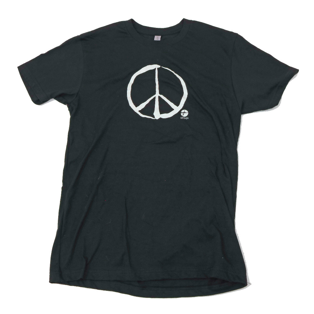 EUC Black Peace Sign Tee Shirt